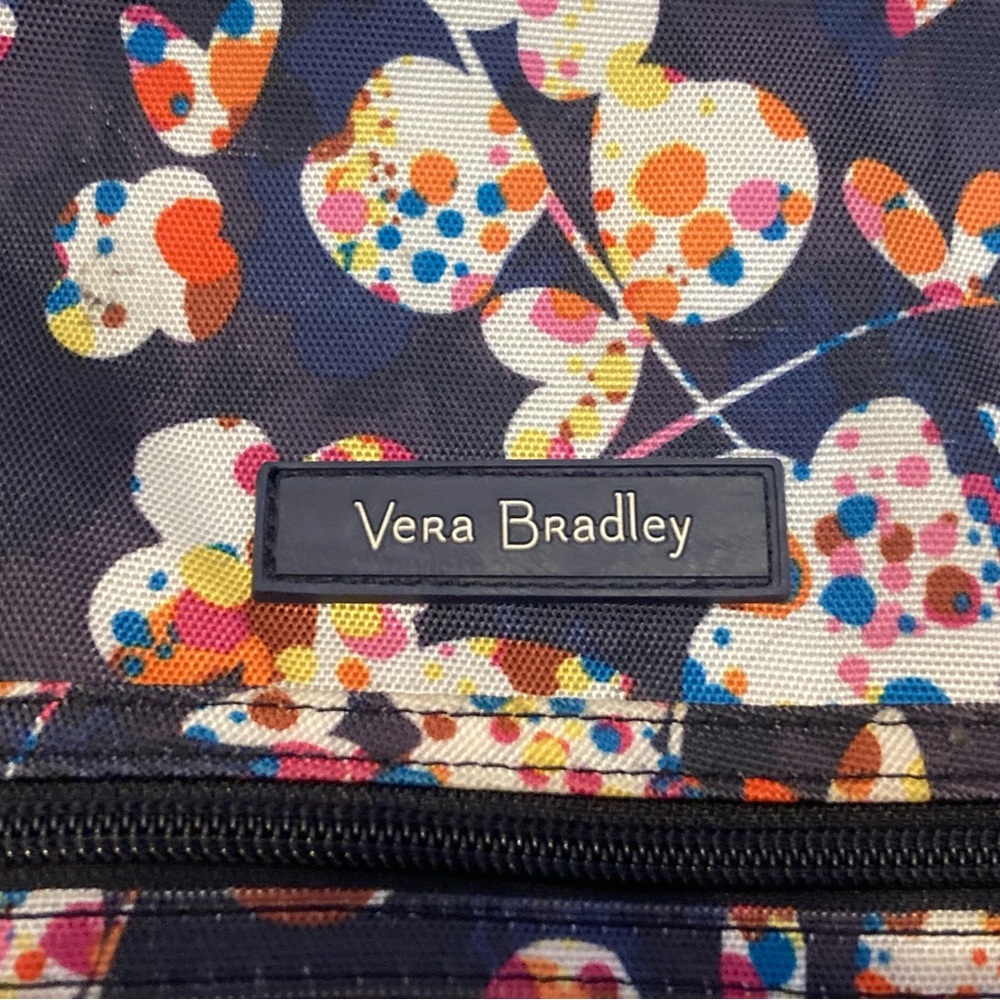 Vera Bradley Butterfly Print Backpack – Navy Multi Color - Picture 3 of 7